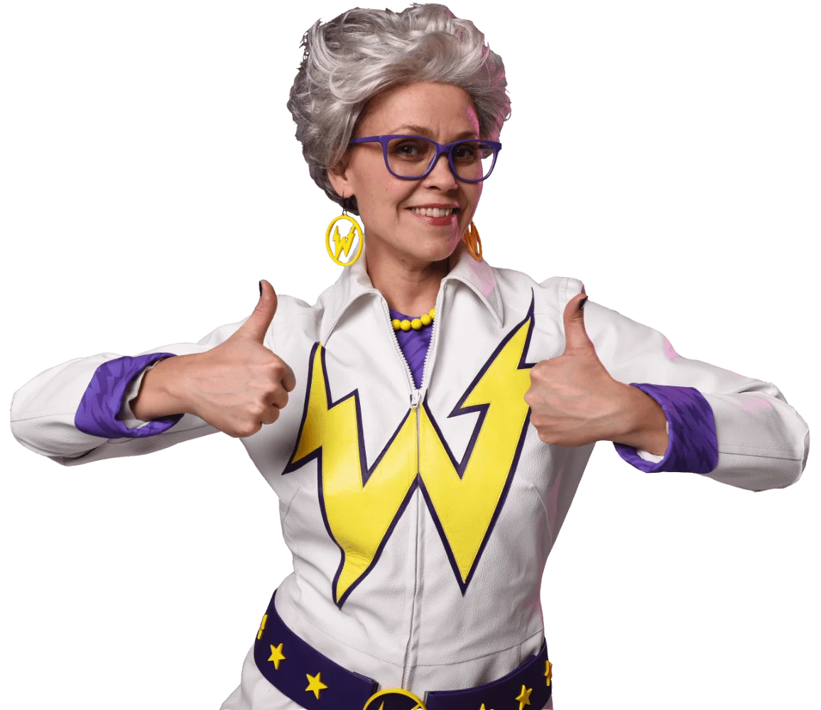 Woman giving thumbs up